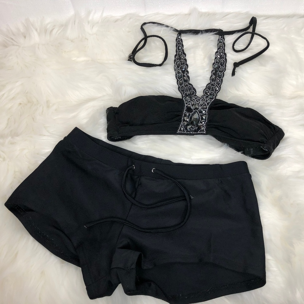H&M Beaded Women's Swim Top & Shorts